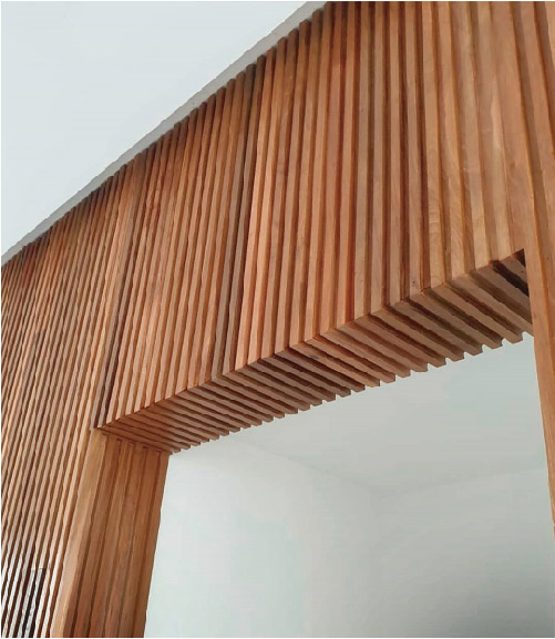 Revestimiento de madera para paredes interiores 