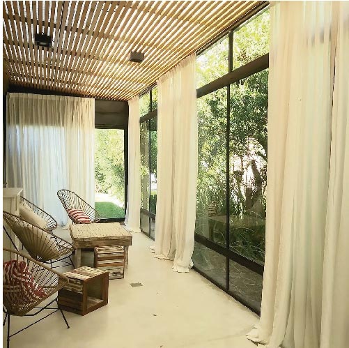 Diseños de cortinas para living 