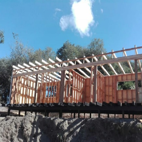 construcción de casas de madera