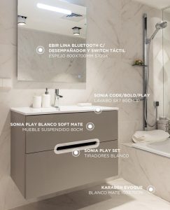 equipamiento de baño