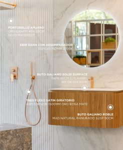equipamiento de baño
