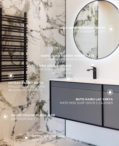equipamiento de baño