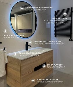 equipamiento de baño