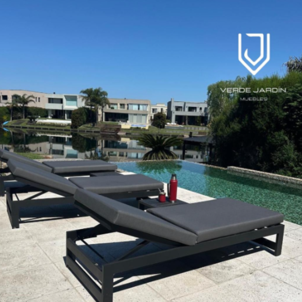 Reposeras de aluminio para jardín